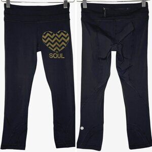 lululemon athletica Black and Gold Leggings